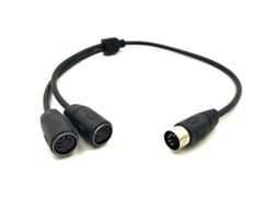 Lurelia Cabo Divider Midi Din 5 Pinos 50 cm, Adaptador Y para Teclados, Pianos e Sintetizadores, Guitarra e Baixo