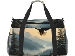 Bolsa de viagem resistente à água Bald Eagle, compacta, com zíper, dobrável, ergonômica