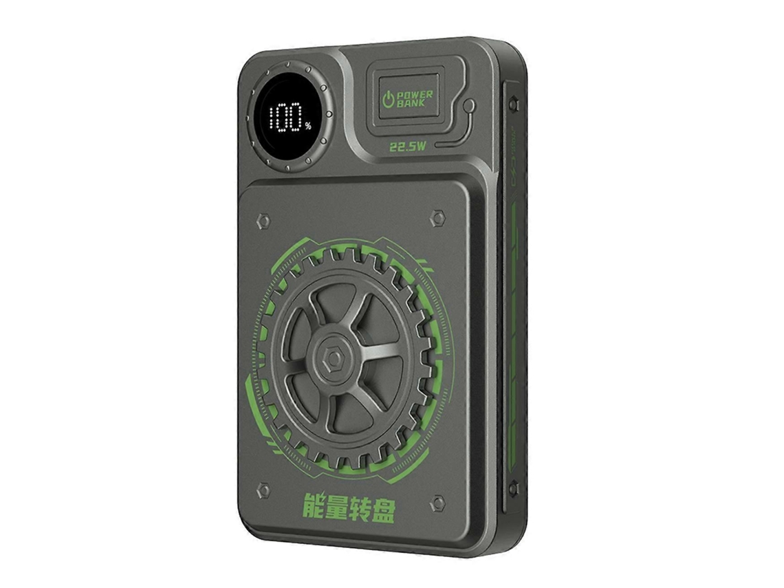 Snygg Powerbank 10000mah 22,5w Usb A / Usb C Com Tela Cinza Olysi Shop
