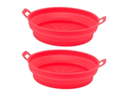 Cestos De Silicone Laxiscreed Para Air Fryer, Pack De 2 Com Alças Práticas E Duráveis