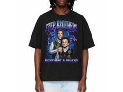 Rockinstone Step Brothers Movie Lightning Gradient Black Adult T-shirt Size:xxxl