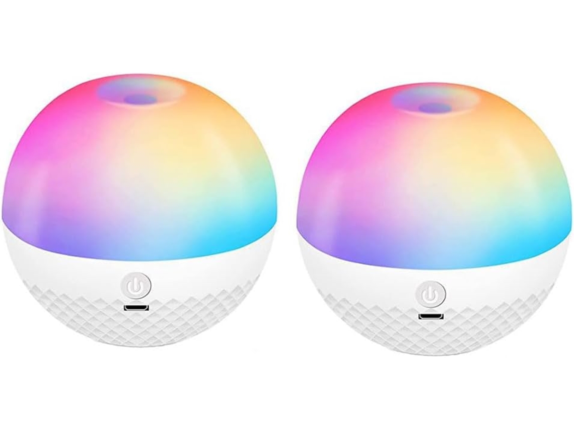 Conjunto De 2 Luzes Noturnas Portáteis Recarregáveis Com Interruptor Remoto Sensível Ao Toque, 1200mah, Luz Noturna Led