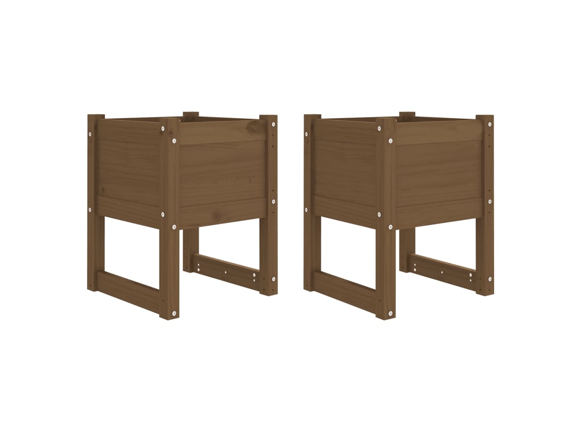 Planter, Planters Vidaxl Marrom Madeira De Pinho (40 X 40 X 52.5 Cm)