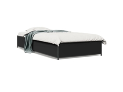 Bed Frame, Bed Frames Vidaxl Preto Madeira Processada (75 X 190 Cm)