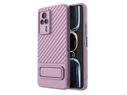 Capa De Celular Xiaomi Redmi K60e Em Tpu Com Textura Ondulada E Película Para Lente.