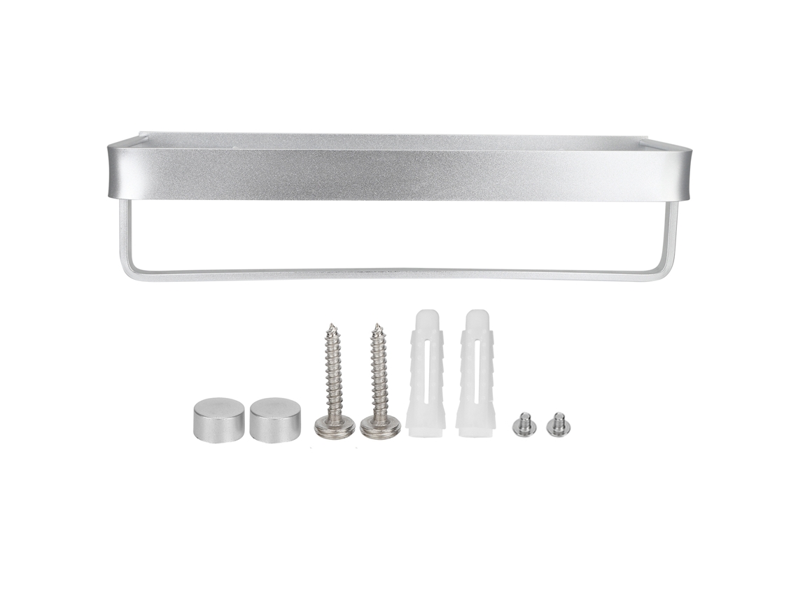 Prateleira Parede Banheiro Cozinha 40cm com Rail