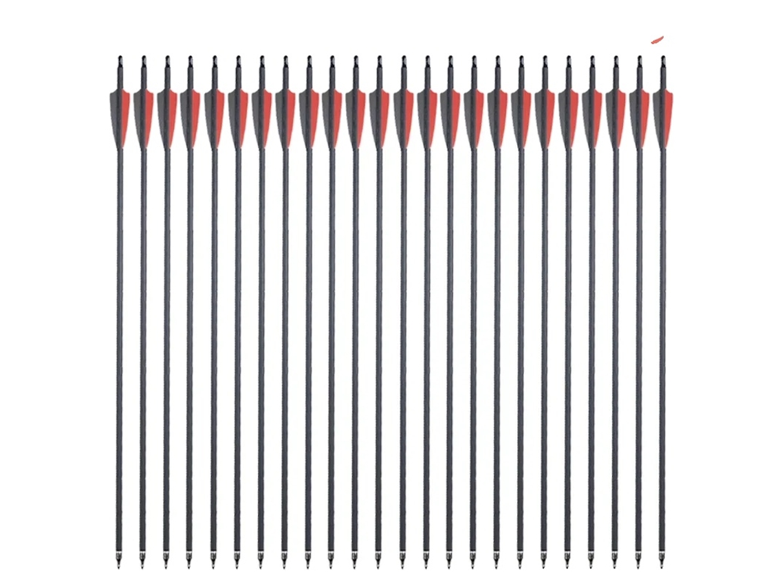 Fletchas De Carbono, 24 Pcs, 31.5 Polegadas De Comprimento,24pcs RB Oem