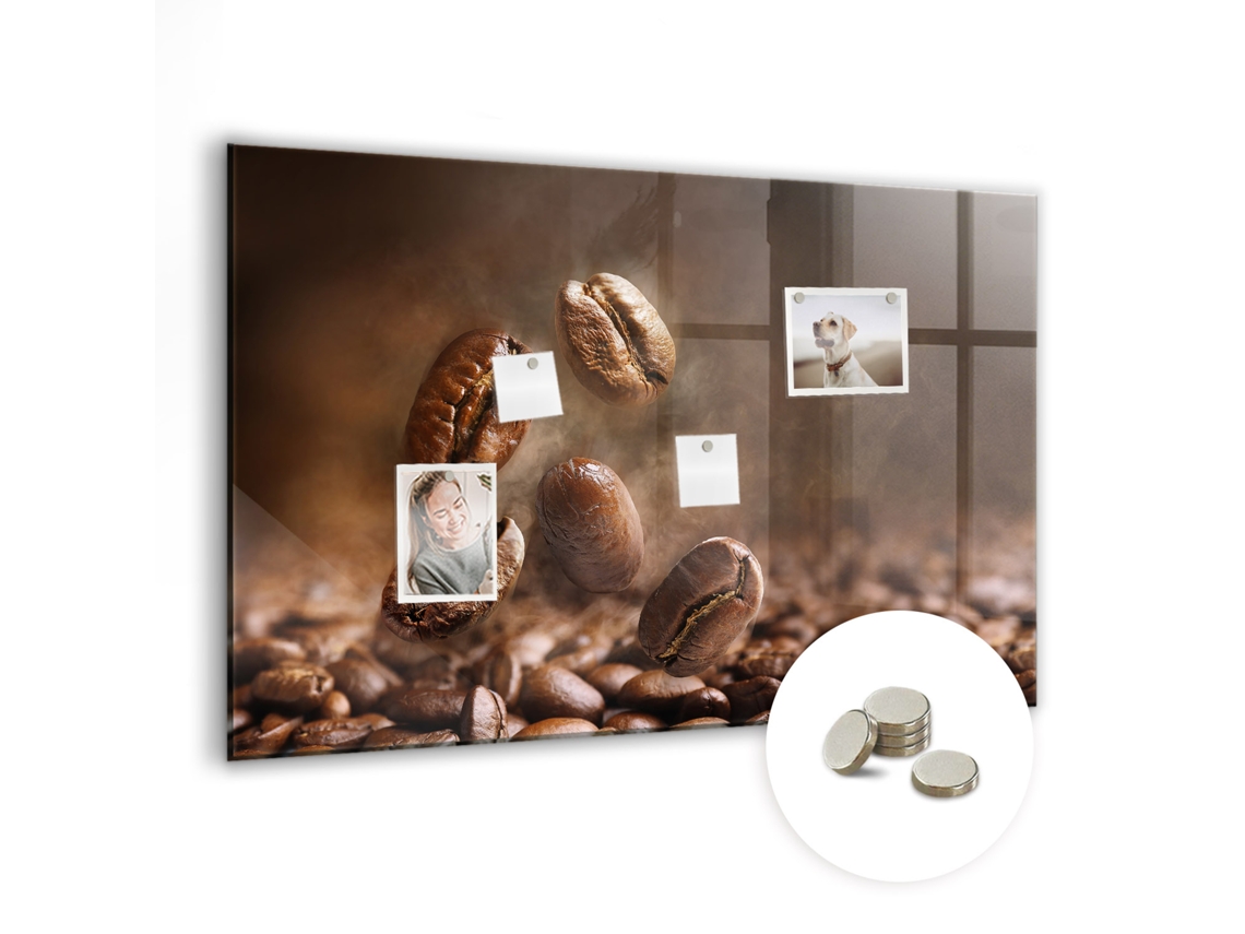Lousa Magnética Grãos De Café Para A Sala De Estar Espelharte (90x60 Cm)