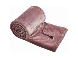 Manta Elétrica Rosa Aquecida Por Usb, 140x80cm, Em Flanela, Com 3 Níveis De Aquecimento, Lavável Na Máquina E De Aquecimento Rápido. Olysi Shop