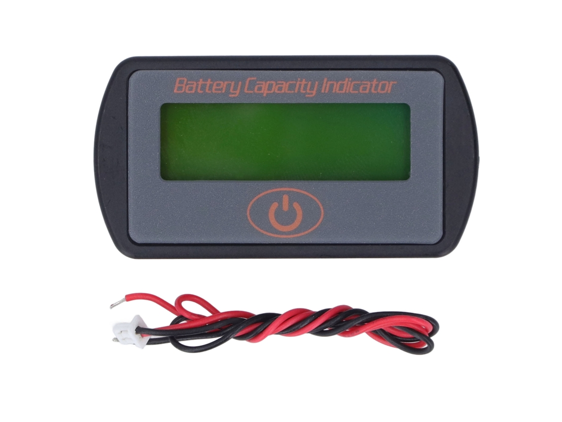 Display De Capacidade De Bateria 36v Com Indicador De Carga/ddescarga E Luz Verde Para Carro/caminhão