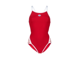 Fato de Banho de Mulher para Natação ARENA Peça Icons Super Fly Vermelho (28)
