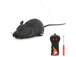 Ats rato de Pelúcia com Controle Remoto Simulação Animal Brinquedo para Gatos Brincadeira Engano Presente Novidade Cinza