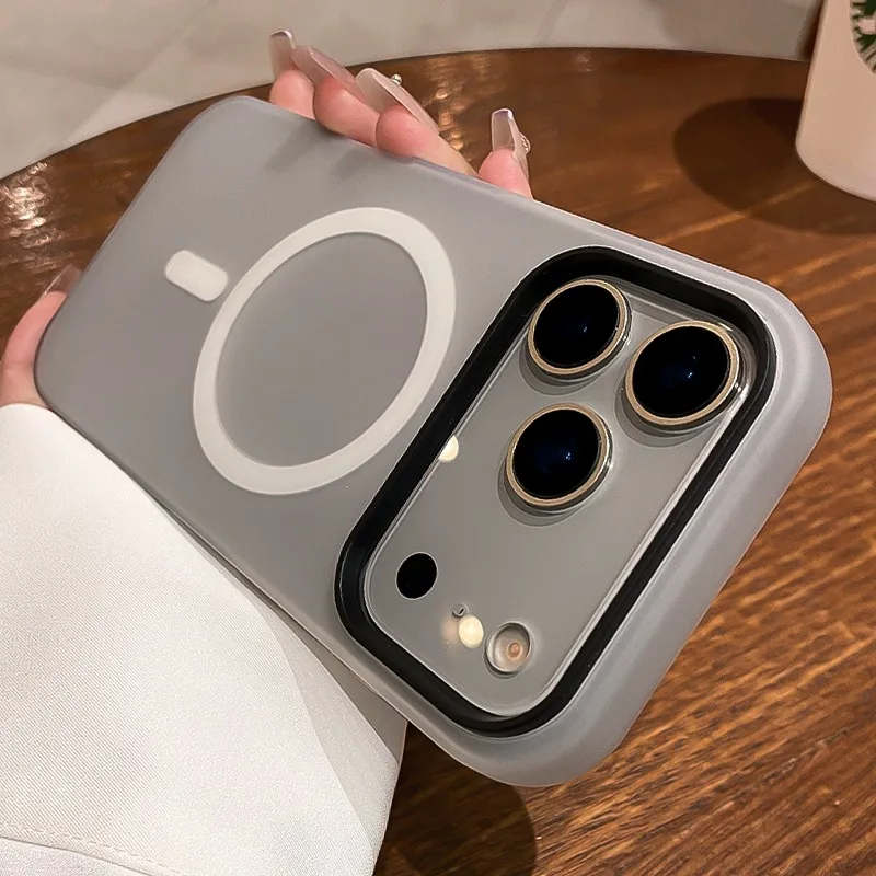 Capa Magnética 2 Em 1 À Prova De Choque Para Iphone 16 (preta), Com Proteção Magnética Magsafe.