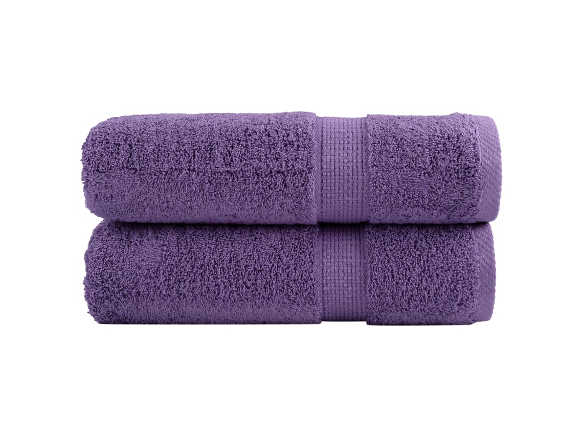 Toalhas De Mãos Premium Solund 2pcs 50x100 Cm 600 Gsm Roxo Wsd286635