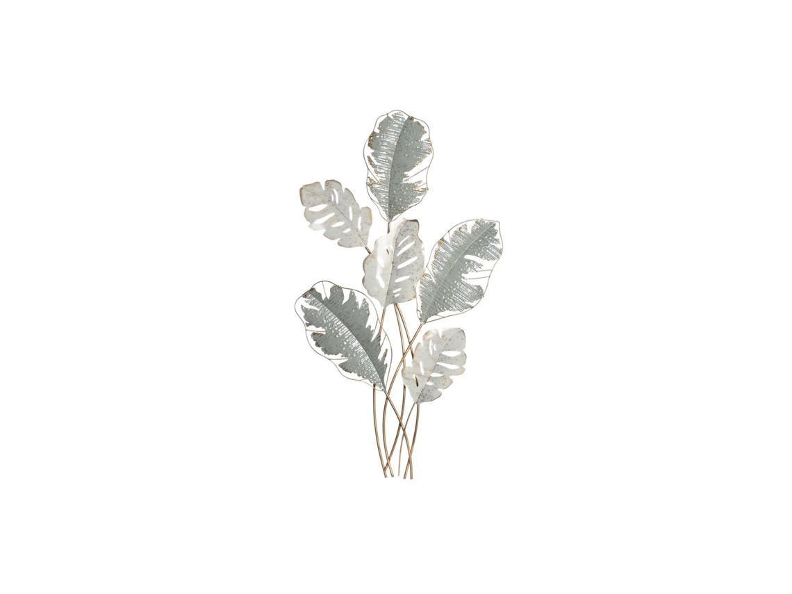 Folhas Decorativas de Parede em Metal, 57 X 5,7 X 103 Cm ALEXANDRA HOUSE LIVING