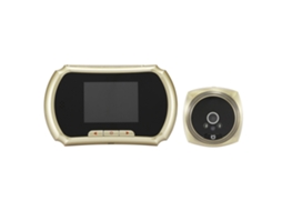 Câmera olho de boi 1.3mp com tela LCD 3 polegadas, visão noturna, detecção de movimento S/MARCA