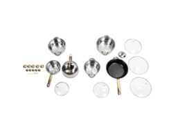 Conjunto de Panelas LAXISCREED Aço Inox Antiaderente com Kettle