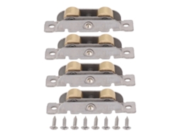 4pcs Rolamento Porta Jardim Deslizante Aço Inox