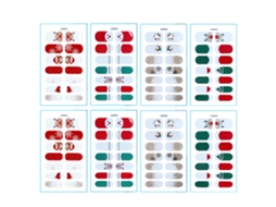 8Pcs Adesivos de Manicure de Natal 2 Cada Sd001 + Sd002 + Sd003 + Sd004 AURUM
