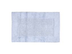 Tappeto Bagno Fazzini Di Puro Cotone Reversibile 70x140 Cm Color Blue Fog