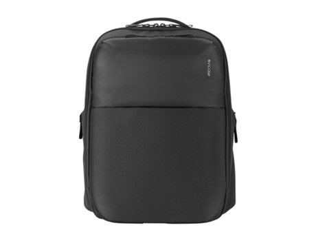 Mochila 16 Polegadas Tecido Reciclado Bolsos Zíper Preto Incase