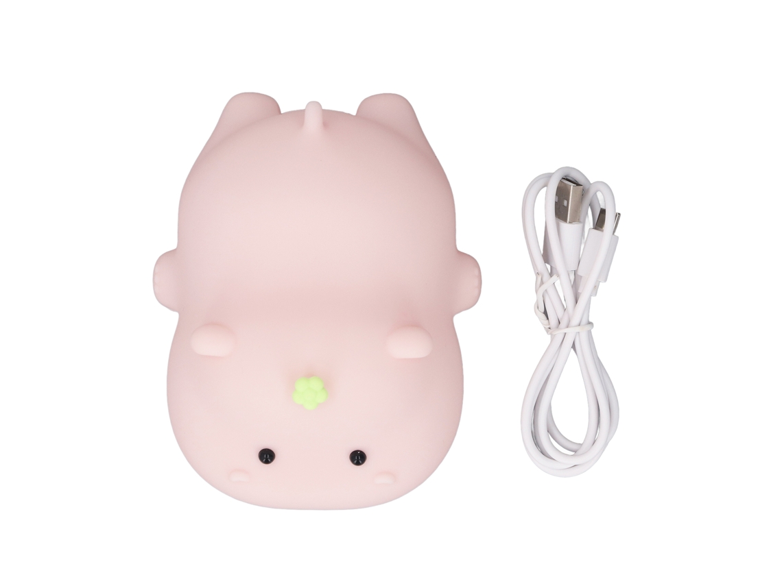 Luz Noturna de Silicone Animal Cute Toque Dimmable Decoração Mesa