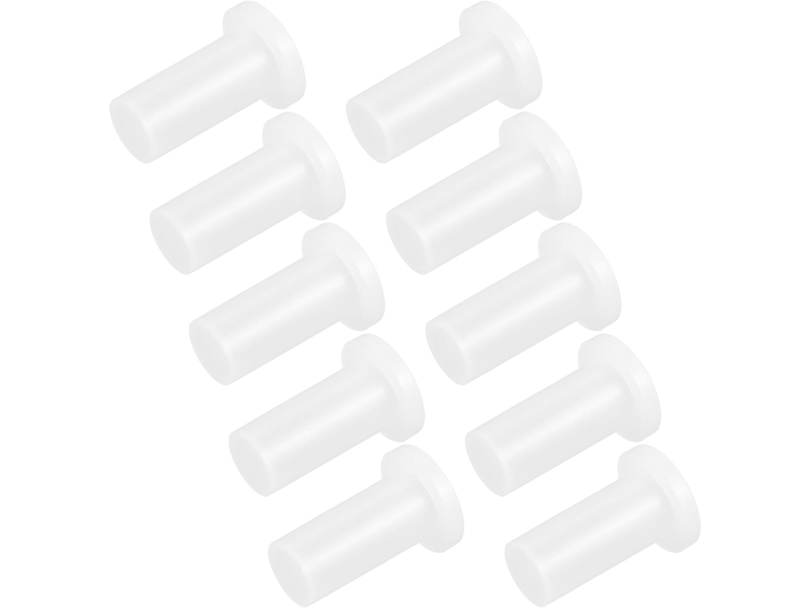 Conjunto De 10 Buchas Plástico Para Dobradiças Portas Geladeira, Resistentes Ao Desgaste E Com Redução De Ruído, 7mm