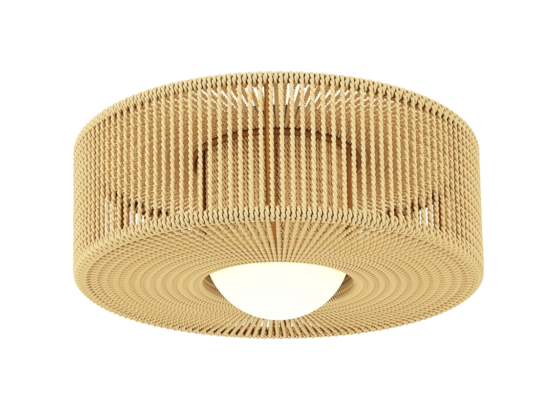Lustre de Teto BTFORUS Boho com Abajur de Corda de Cânhamo e Soquete G9 para Led (não aplicável)