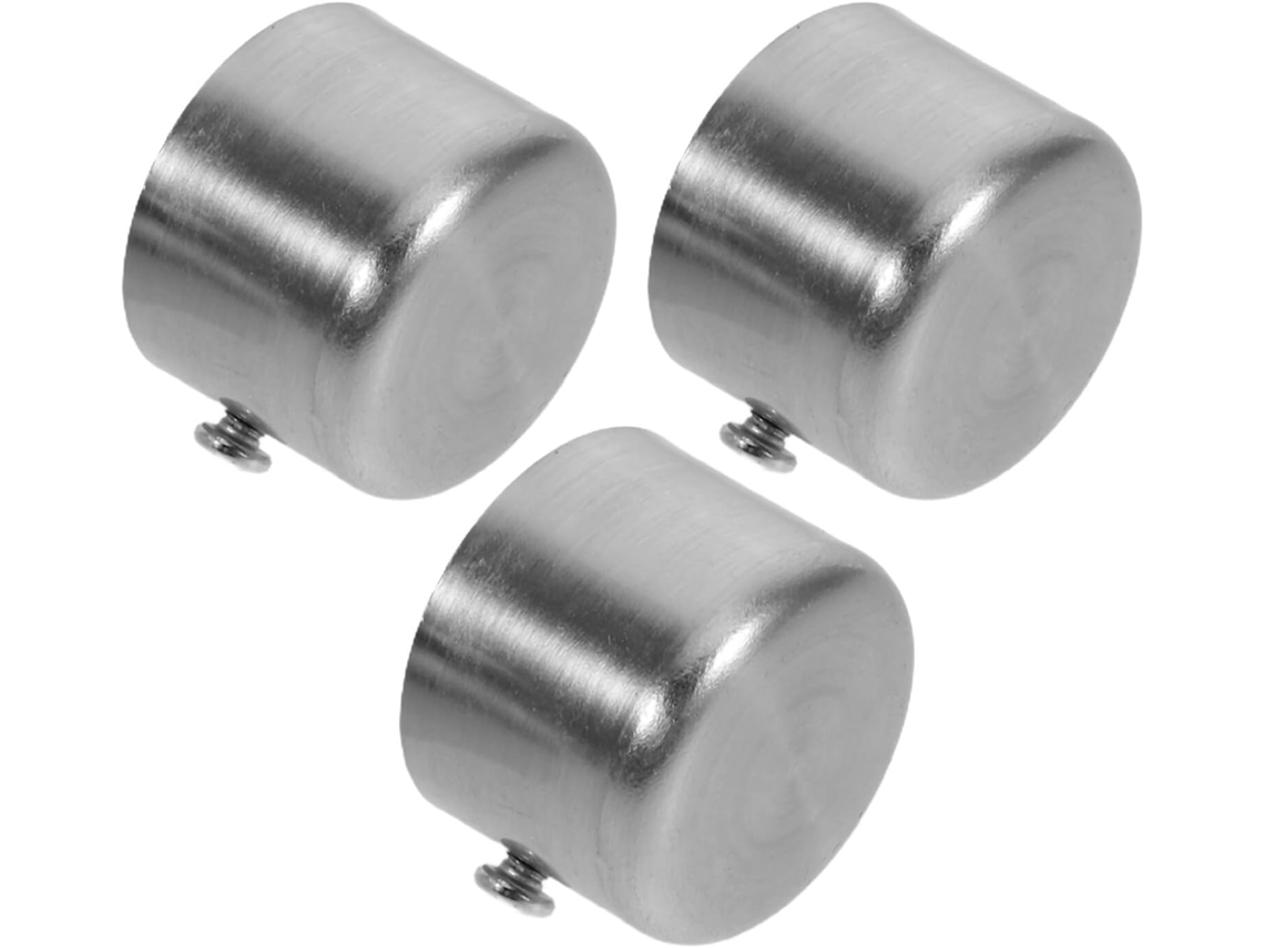 Conjunto De 3 Ponteiras Metálicas Para Varão De Cortina, Em Liga Metálica Impermeável, Para Decoração De Salas De Estar Conjunto De 3 P