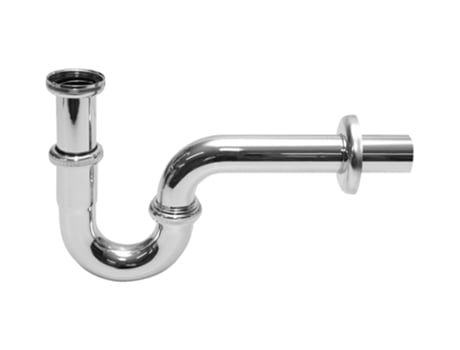 Kit de Válvula de Escoamento P-Trap Cromado para Lavatório de Casa de Banho com Resíduos Padrão