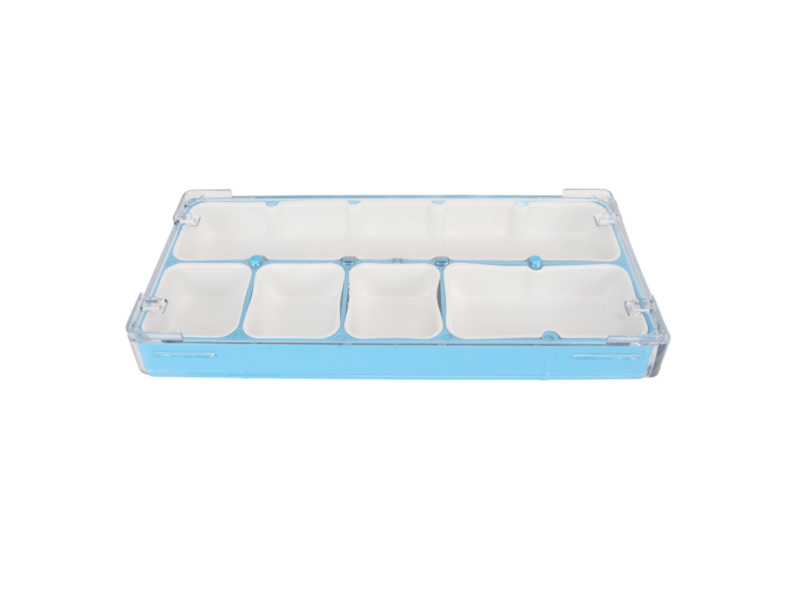 Caja De Armazenamento Para Peças De Relógio Com 5 Compartimentos E Forro De Borracha