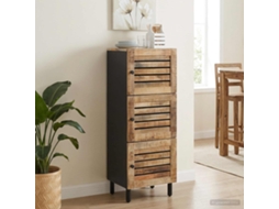 Vidaxl Gabinetes De Armazenamento Natural 40 X 33 X 110 Cm