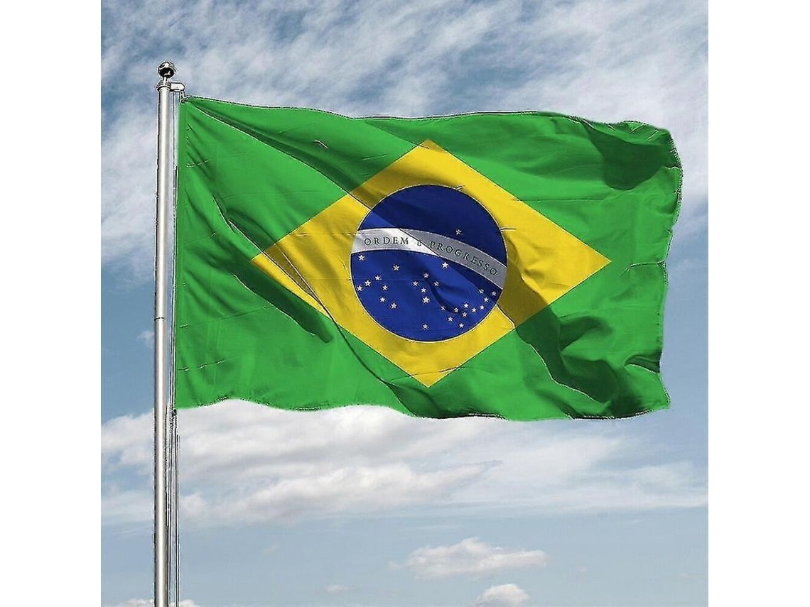 Bandeira Nacional Do Brasil 90x150cm De Poliéster Para Decoração Hanging Banner