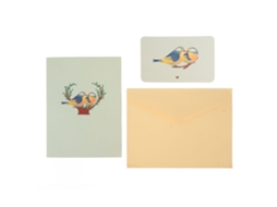 Tarjeta De Saludo 3d Pájaros De Amor Hecha À Mão Para Dia De São Valentim E Festivais