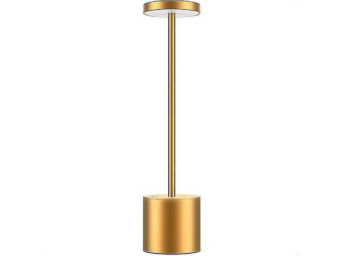 Candeeiro de Mesa Led Portátil Sem Fios com Carregamento Usb Recarregável Jogador de Configuração Dourado STELASPLEN