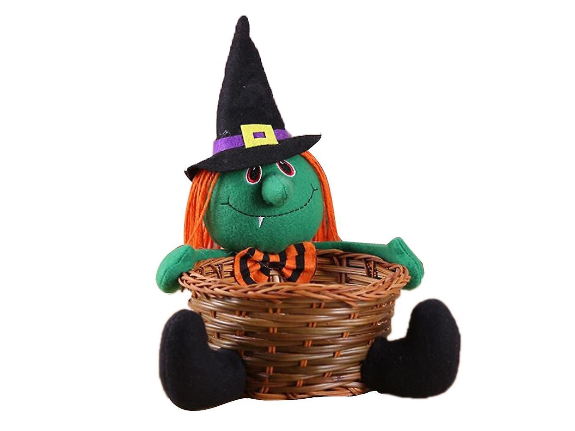 Organizador De Brinquedos Para Quarto Infantil, Cesta De Armazenamento De Halloween, Bruxa Ly Ebike