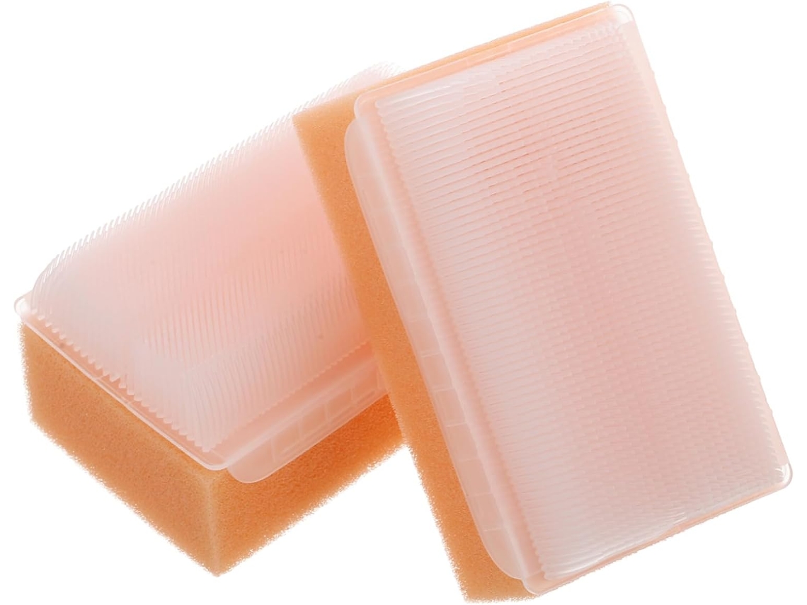 Conjunto De 2 Escovas Massagem Vicasky Para Meninos E Meninas, Escovas Esfoliantes, Esponjas De Banho Para Crosta Láctea