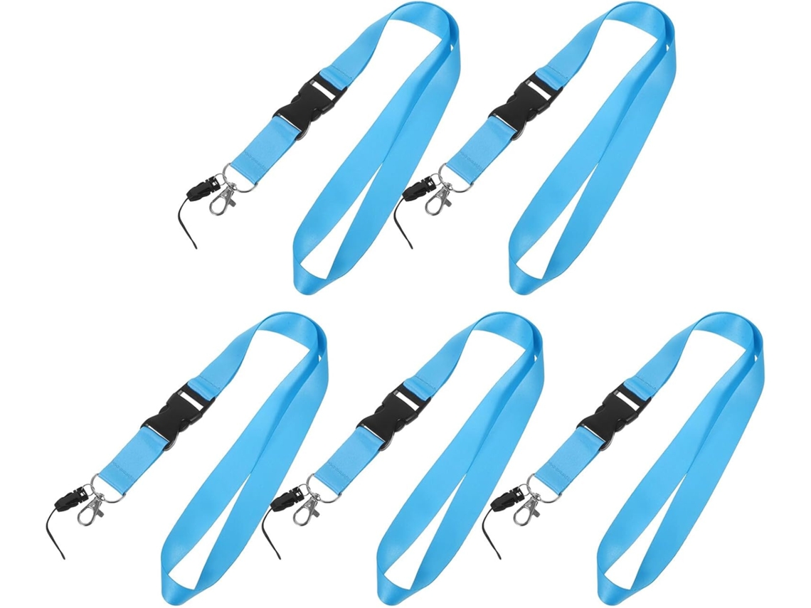 Cordão Para Crachá De 5 Peças Com Design Estético E Clipe Para Crachá.