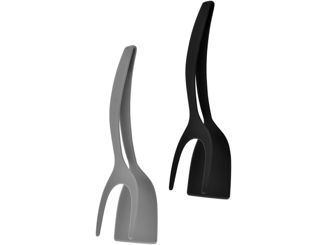 Conjunto Cabilock Com 2 Espátulas De Nylon Resistentes Ao Calor, Multifuncionais Para Virar Ovos, Bifes E Pão, Compactas