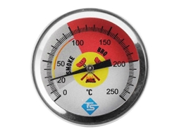 Termômetro para Churrasco, Forno, Medidor de Temperatura, Aço Inoxidável Grelh A, Temperatura C GOKOCO