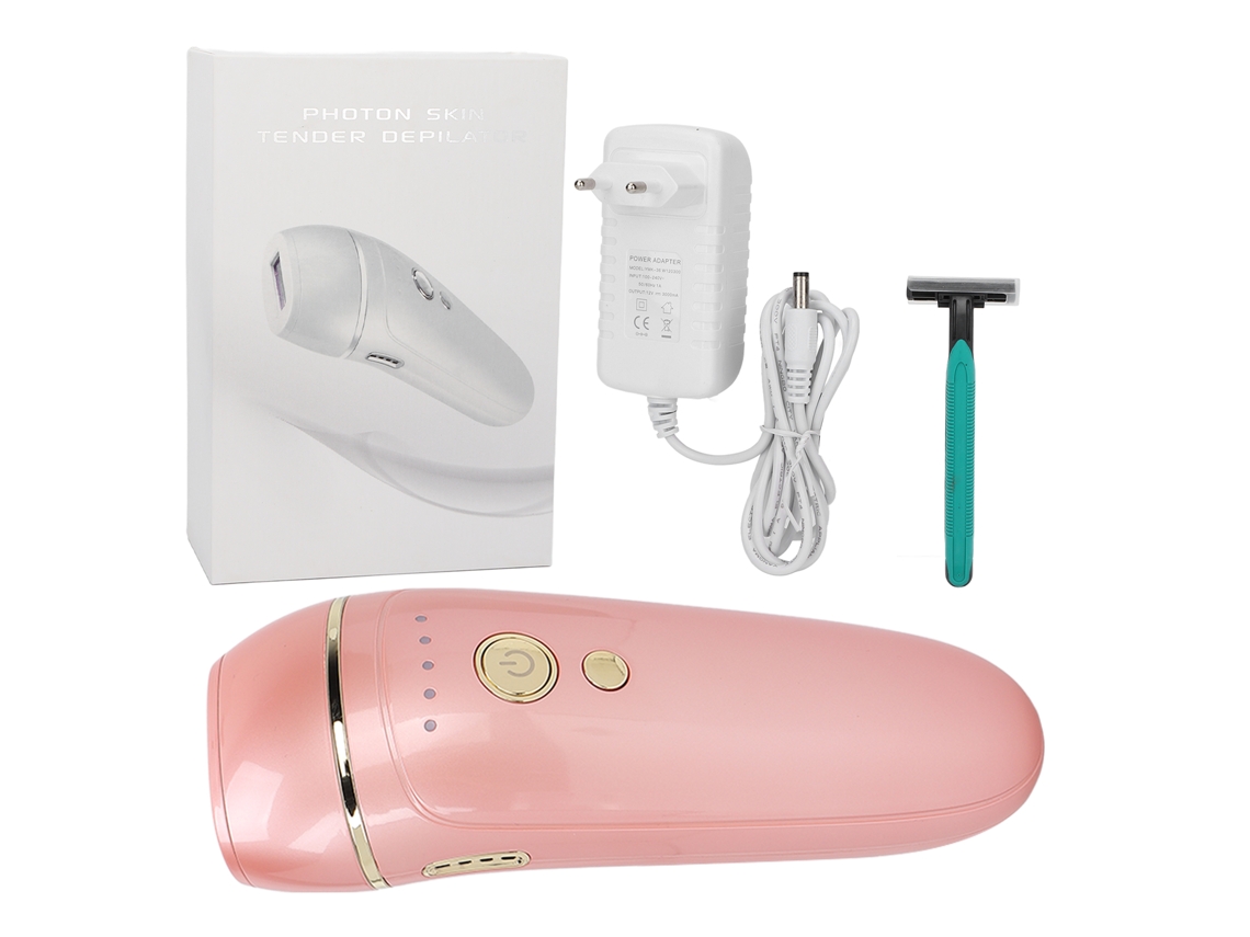 Aparelho portátil de depilação a laser IPL para uso doméstico.