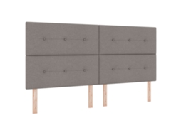Cabeceira Led Taupe Da  De Vidaxl Em Tecido (200 Cm)