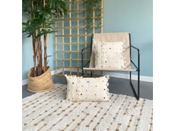 Capa de Almofada MEVAK LIVING Branco (Algodão - 45x45 cm)