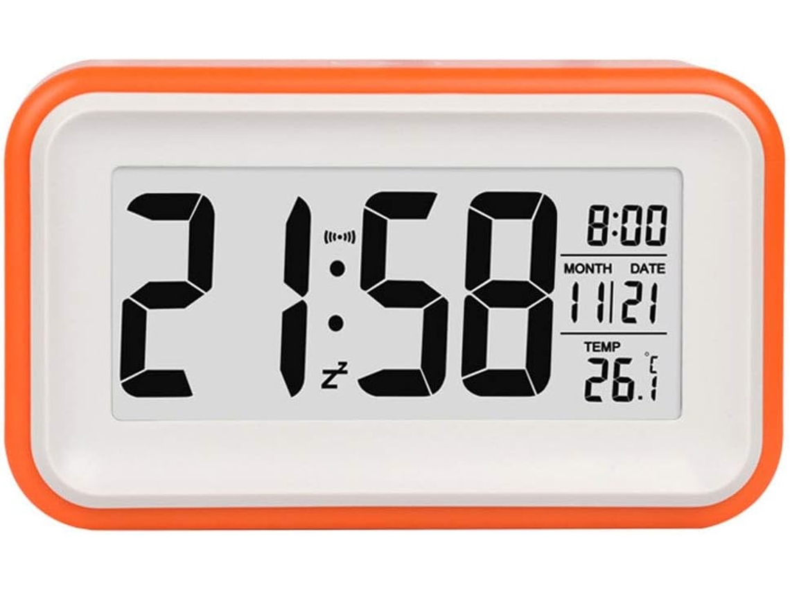 Despertador Inteligente Criativo Com Visor De Temperatura, Luz E Noturna Silenciosa