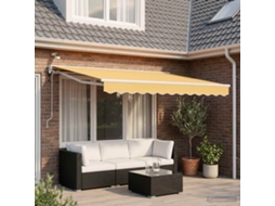 Vidaxl Toldo Retrátil Elétrico Areia 2,5 X 2 M