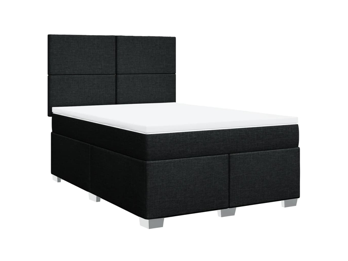 Box Spring Bed, Box Spring Beds Vidaxl Preto Tecido (140 X 200 Cm)