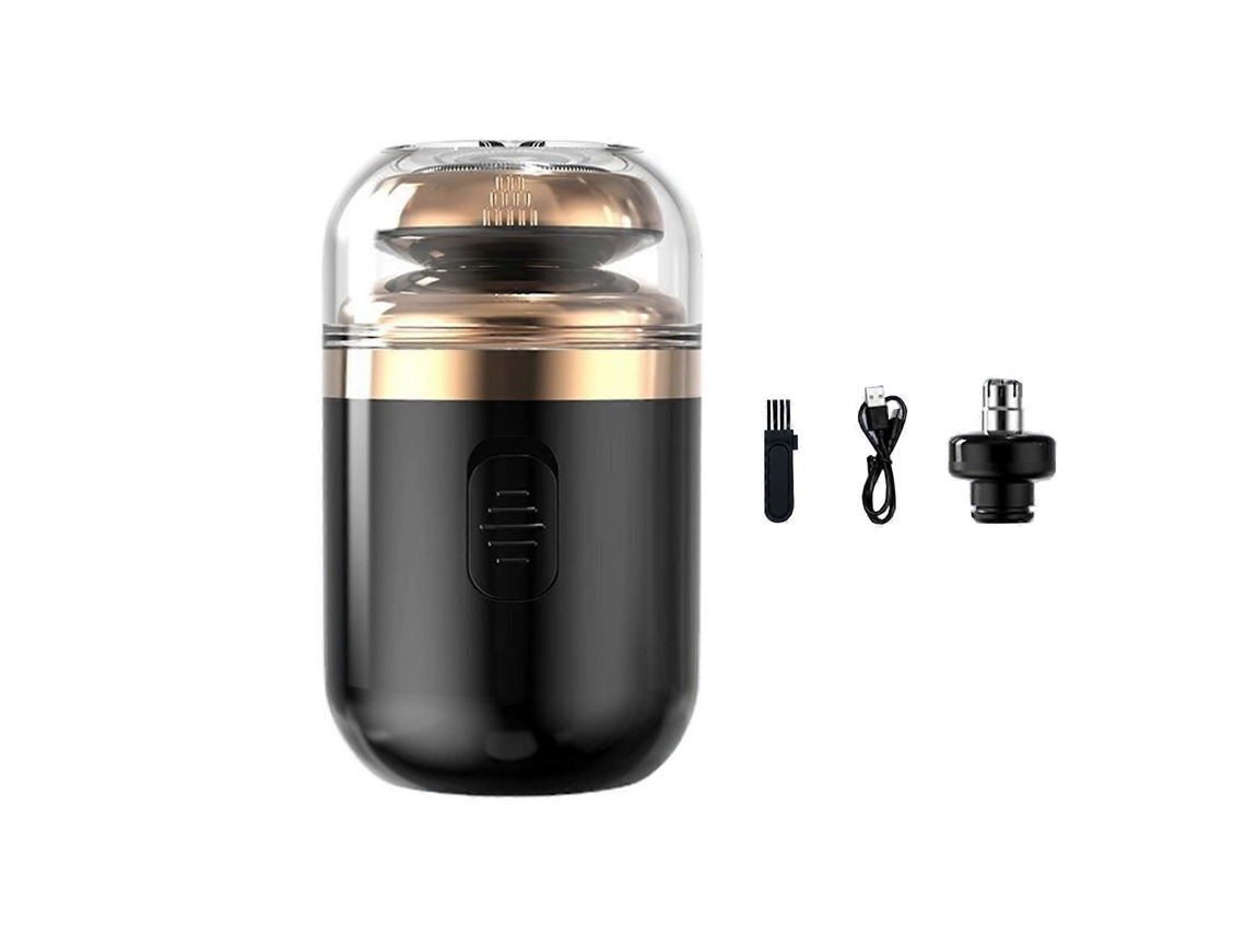 Mini Barbeador Elétrico Portátil Tamanho De Bolso Lavável Barba Nariz Aparador De Pêlos Recarregável Homens Lâminas De Barbear Para Casa, Carro,