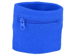 Carteira De Pulso Unissex Com Bolso Zíper Para Moedas E Chaves, Ideal Para Esporte, Academia E Corrida (azul)