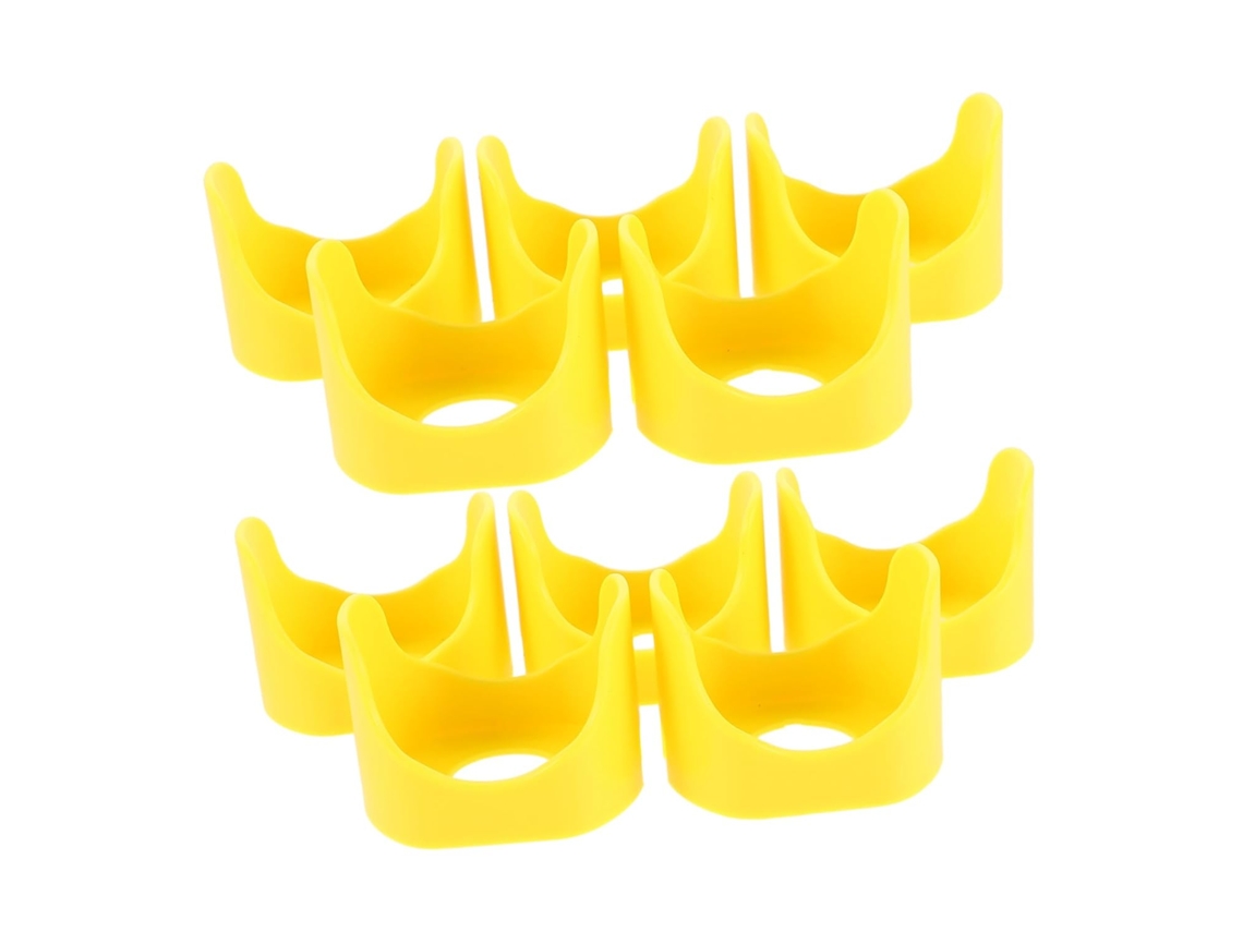 Pacote com 20 camadas protetoras amarelas para o botão de parada de emergência.
