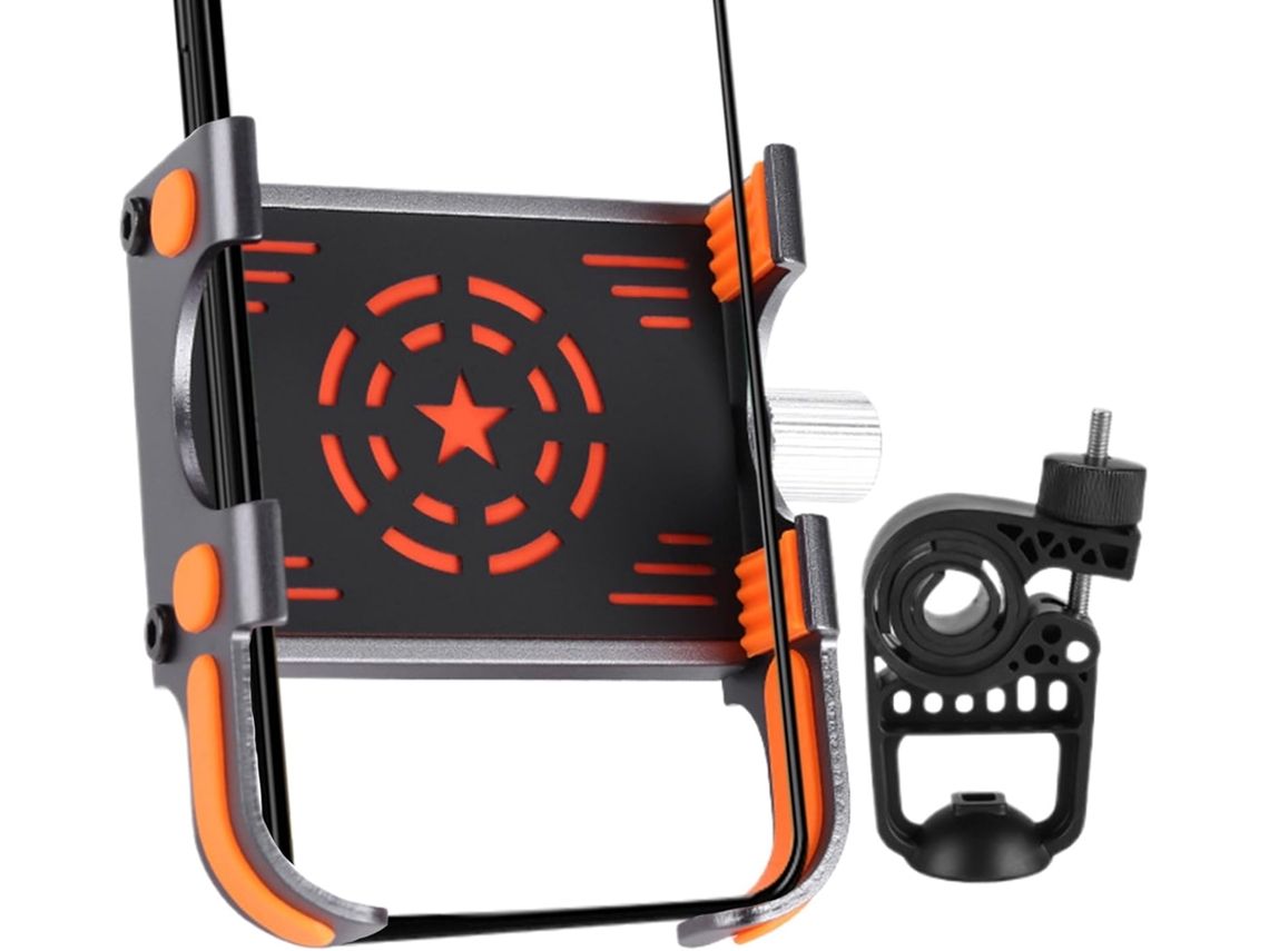Suporte Para Celular De Bicicleta Com Base Giratória Ajustável Em 360°